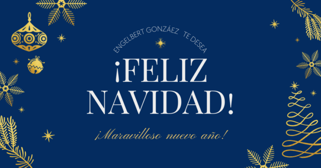 tarjeta de navidad tiempo de liderazgo